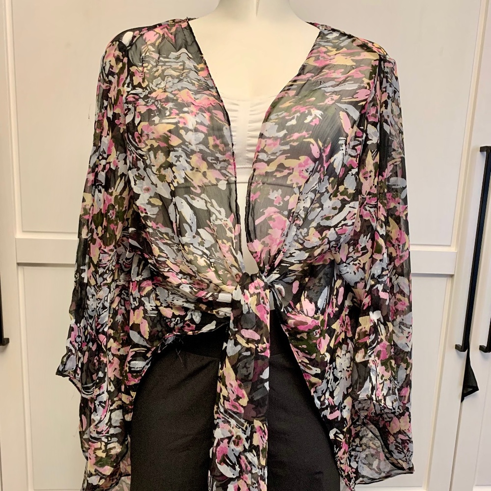 EUC Cejon  Multi-Print Kimono One Size